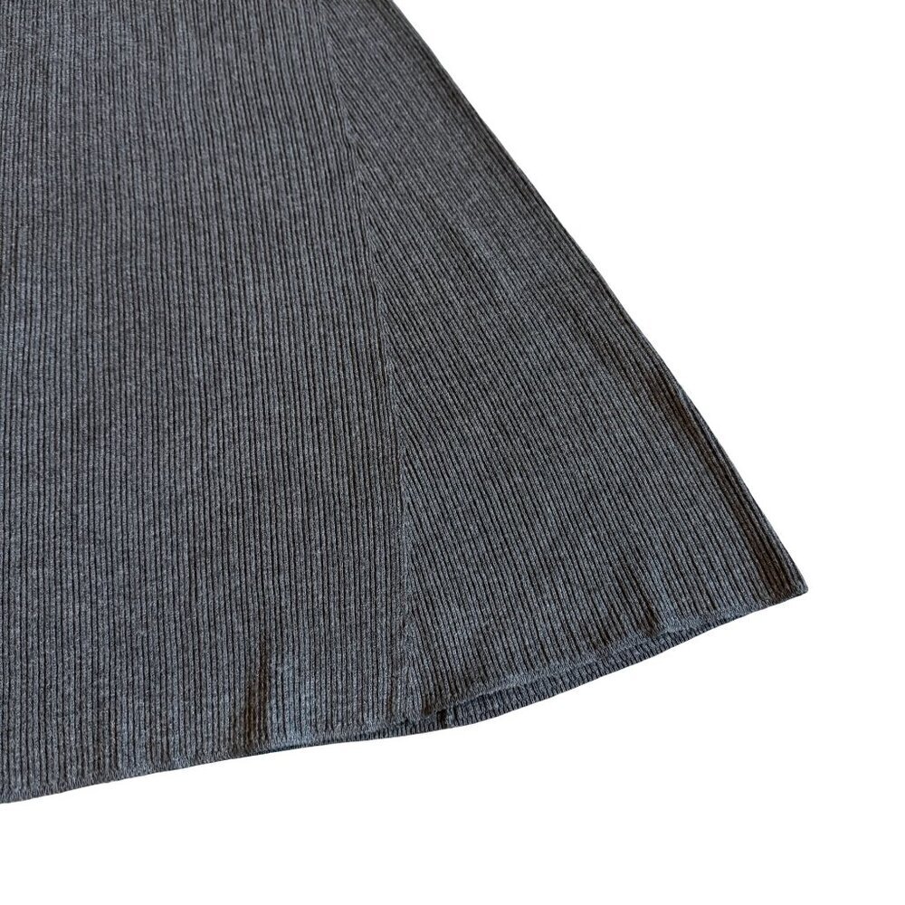 Madewell Dark Grey Pullover Sweater Dress Stretch Midi Length Size Small Women's - Picture 4 of 11